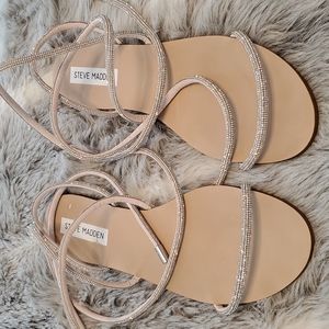 Steven Madden Wrap Rhinestone  Sandal
